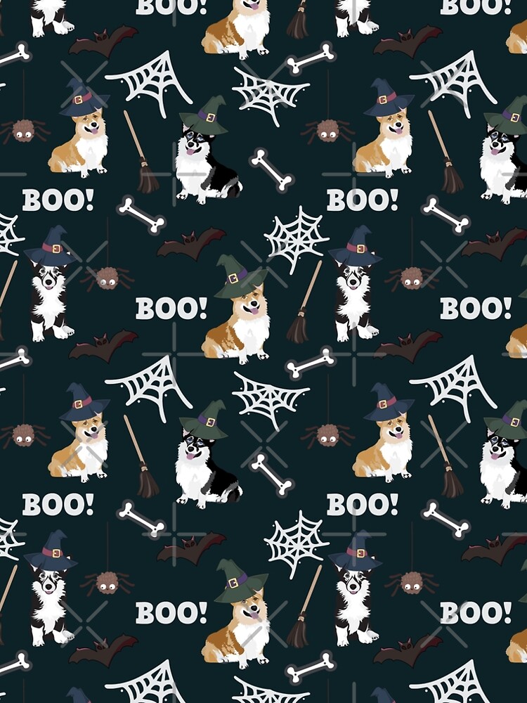 Corgis Celebrate Halloween - BOOOOO by Corgiworld