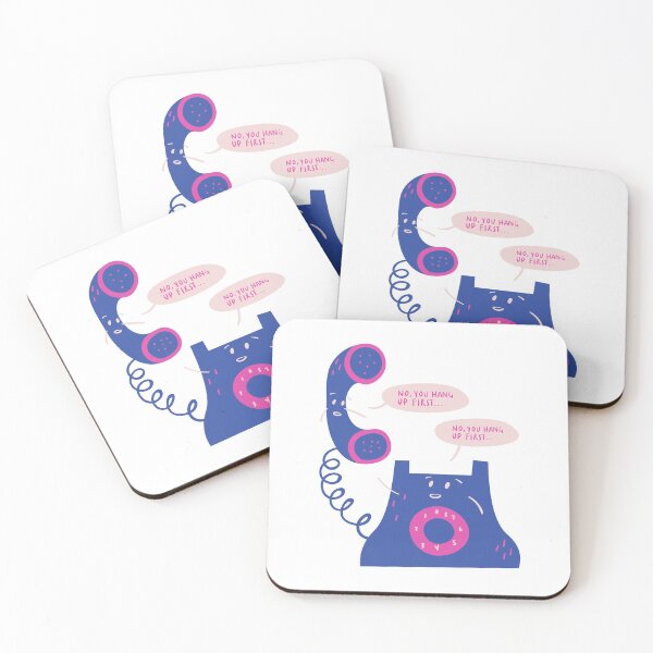 Item preview, No, cuelga primero - Witty Valentines Love Puns designed and sold by ItsNikkiArts.