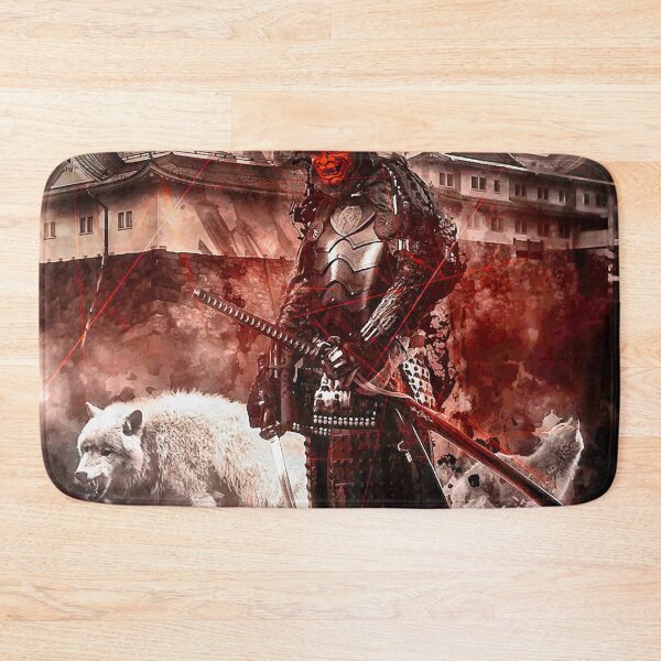 Item preview, Dark shadow samurai ronin with white wolf designed and sold by SyanArt.