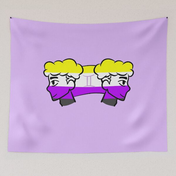 Item preview, Gemini Non-Binary Pride (Version 6) designed and sold by TomeOfCartoons.