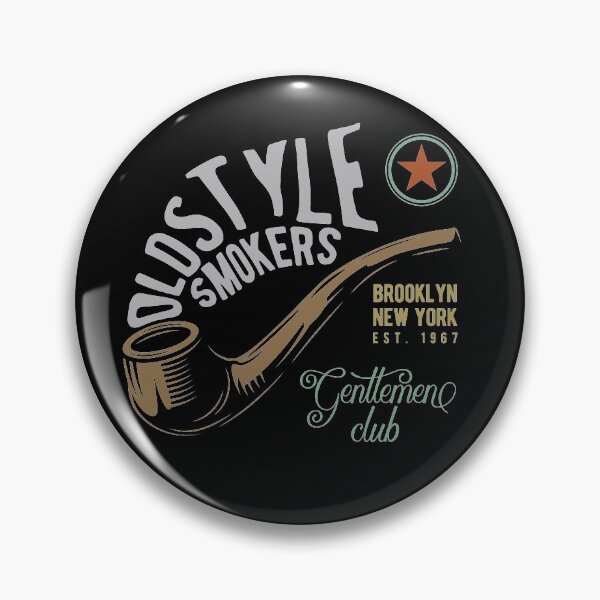 Item preview, Old Style Smokers Gentlemen Club Brooklyn 1967 Hipster Vintage Illustration designed and sold by MemphisCenter.