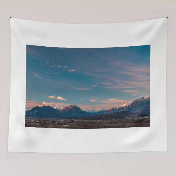 Item preview, Winter colorful sunset in the countryside of Friuli-Venezia Giulia, Italy designed and sold by zakaz86.