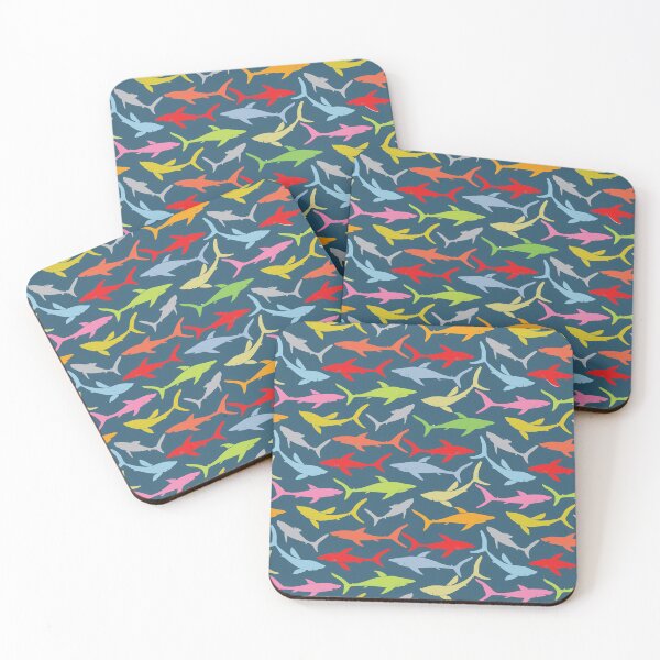 Item preview, Rainbow Shark Pattern  designed and sold by SharksOnShore.
