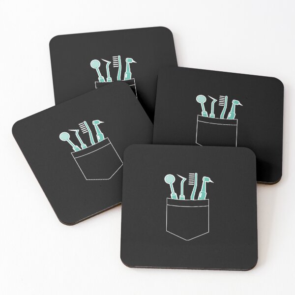 Item preview, Funny and Cute Dentist Tools Pocket designed and sold by livegood.