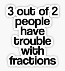 Fractions Sticker