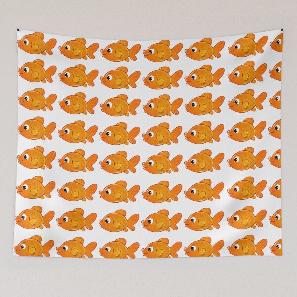 Item preview, Goldfish design colourful fish pattern designed and sold by luvvvvvit.