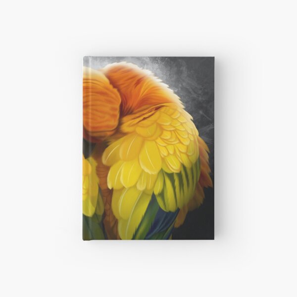Colorful Birds Sun Parrots Hardcover Journal