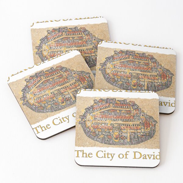 Item preview, Ancient Mosaic of Jerusalem  designed and sold by israelagency.