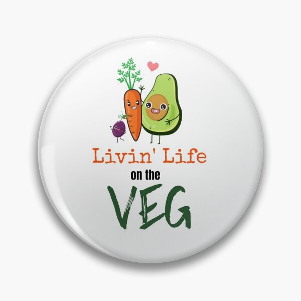 Item preview, Vegan Quote Livin Life on the Veg designed and sold by fotografixgal.