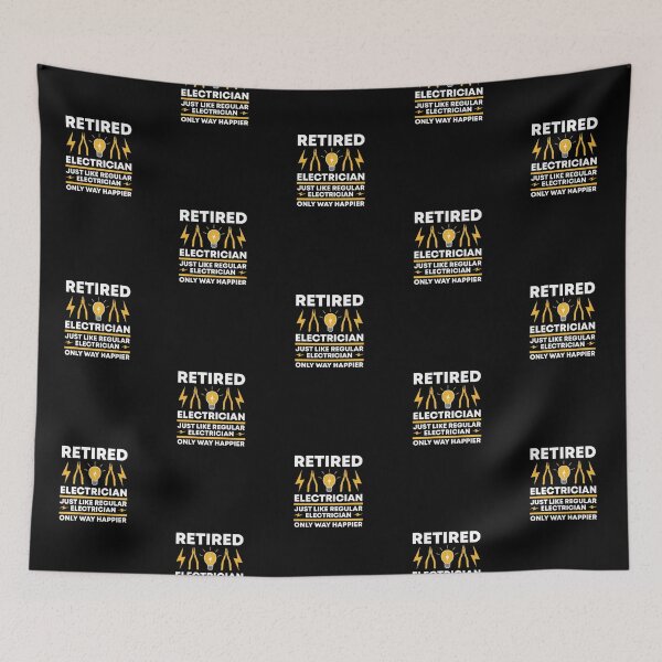 Item preview, Funny Happy Retired Electrician designed and sold by livegood.