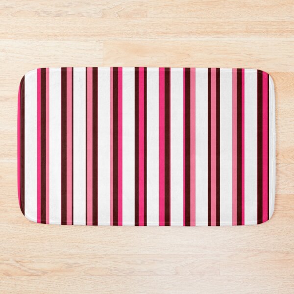 Item preview,  THIN NEON PINK LIGHT PINK AND DARK MAGENTA PING WITH WHITE  STRIPES  designed and sold by ozcushionstoo.