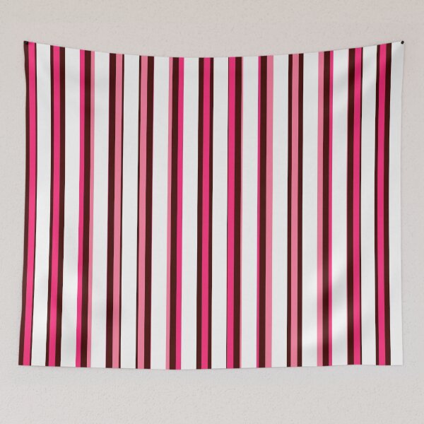 Item preview,  THIN NEON PINK LIGHT PINK AND DARK MAGENTA PING WITH WHITE  STRIPES  designed and sold by ozcushionstoo.