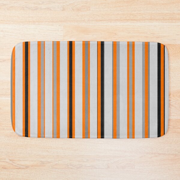 Item preview, THIN ORANGE STRIPES GREY STRIPES AND BROWN STRIPES AND WHITE  STRIPES PATTERN BY OZCUSHIONSTOO designed and sold by ozcushionstoo.