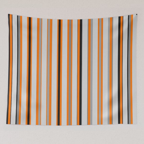 Item preview, THIN ORANGE STRIPES GREY STRIPES AND BROWN STRIPES AND WHITE  STRIPES PATTERN BY OZCUSHIONSTOO designed and sold by ozcushionstoo.