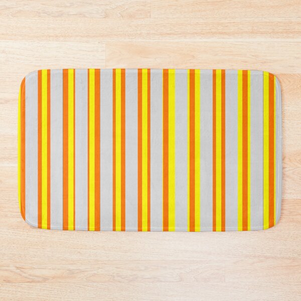 Item preview, THIN ORANGE STRIPES YELLOWY STRIPES AND CREAM STRIPES AND ONE BLACK STRIPE PATTERN BY OZCUSHIONSTOO designed and sold by ozcushionstoo.