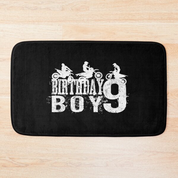 Item preview, Dirt Bike Birthday Boy 9 Years Old 9th B-day Boys Party print designed and sold by Grabitees.