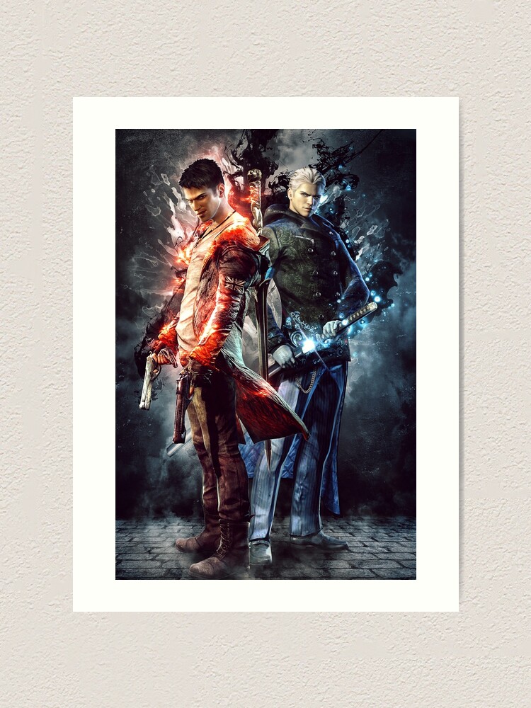 DmC Devil May Cry Twin brothers Framed Art Print for Sale by SyanArt