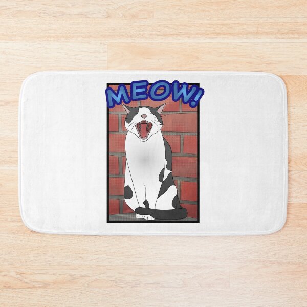 Item preview, Comic Book Style Cat in Front of Brick Wall designed and sold by shane22.