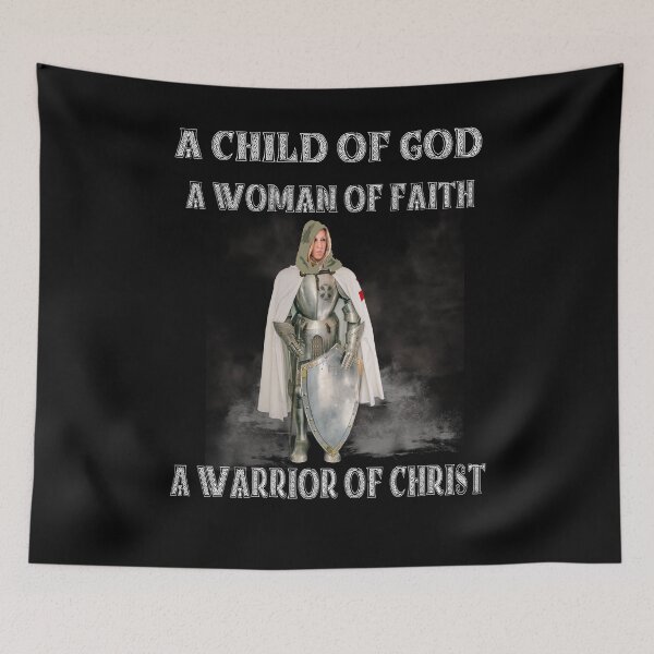 Item preview, Templar Knight Cross Seal Woman Of Faith Medieval Warrior Sword  designed and sold by TopTeeShop.