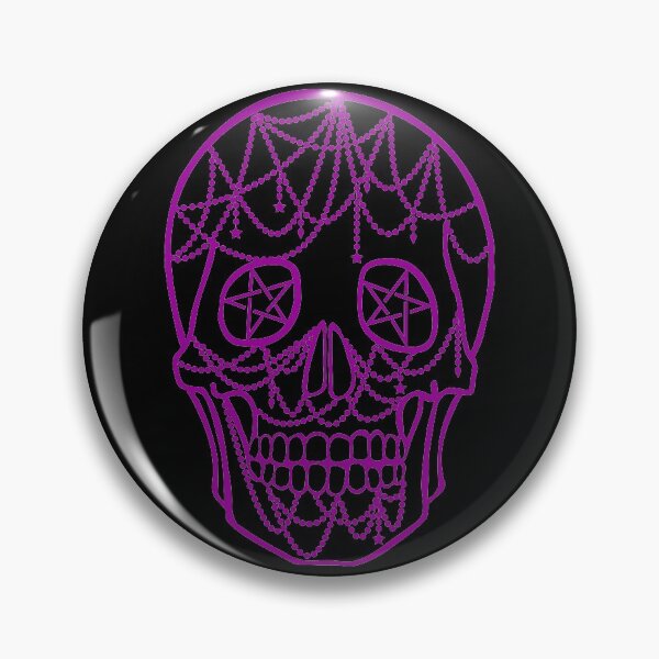 Artikelvorschau, Henna Pentagramm-Totenkopf {Lila Version} entworfen und verkauft von LeChardonneret.