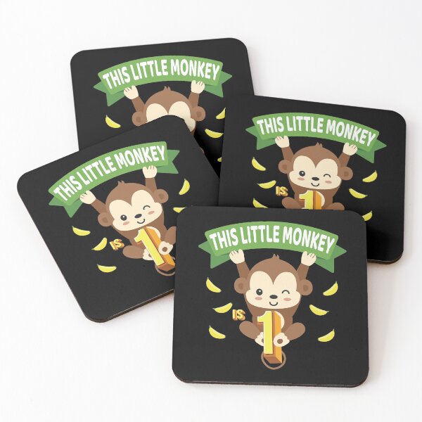 Item preview, This Little Monkey Is 1 Years Old Kid 1st Birthday Monkeys product designed and sold by Grabitees.