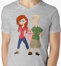 Amy Possible + Rory Stoppable Men's V-Neck T-Shirt