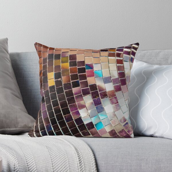 Funky Disco Ball Throw Pillow