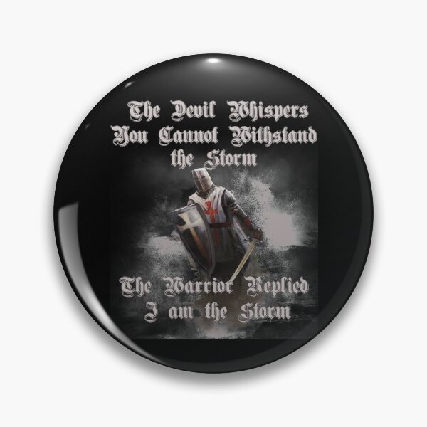 Artikel-Vorschau von Tempelritter Ich bin das Sturmkreuz Distressed Medieval Warrior Sword, designt und verkauft von TopTeeShop.