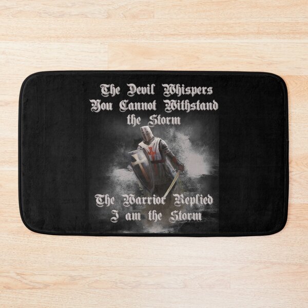 Item preview, Knights Templar I Am The Storm Cross Distressed Medieval Warrior Sword  designed and sold by TopTeeShop.