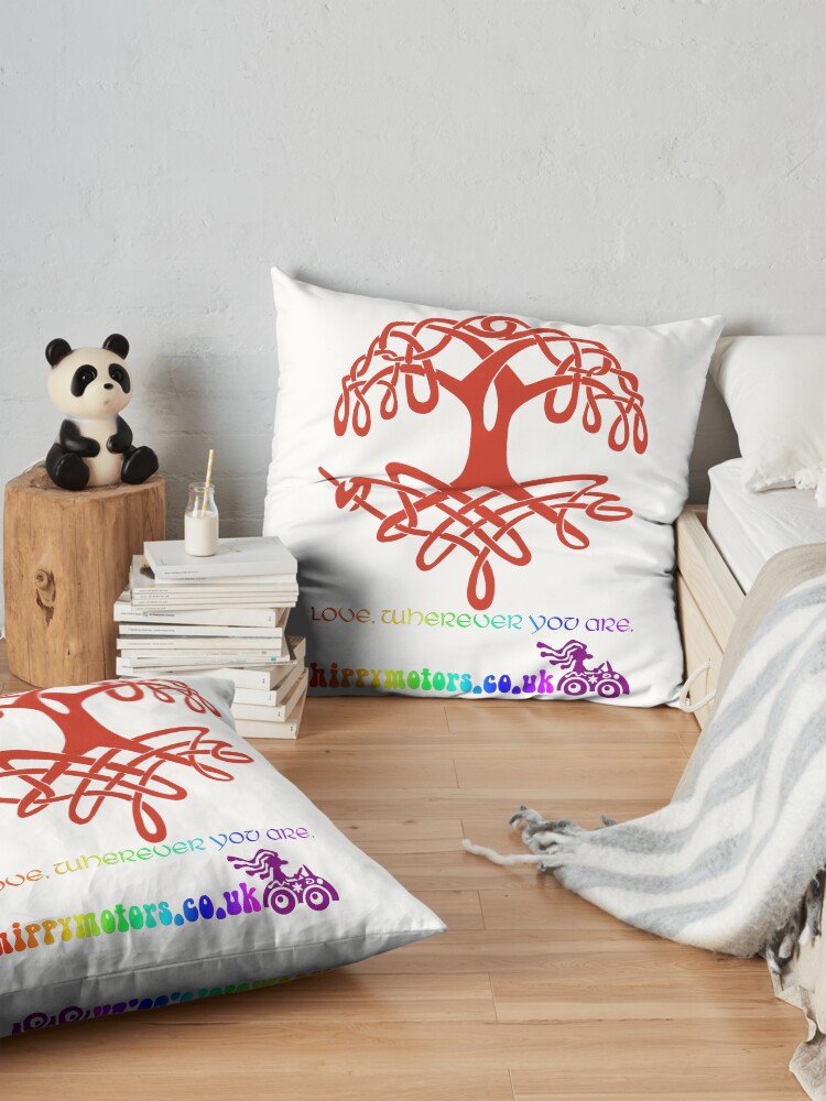 Alternate view of Celtic Tree of Life Floor Pillow