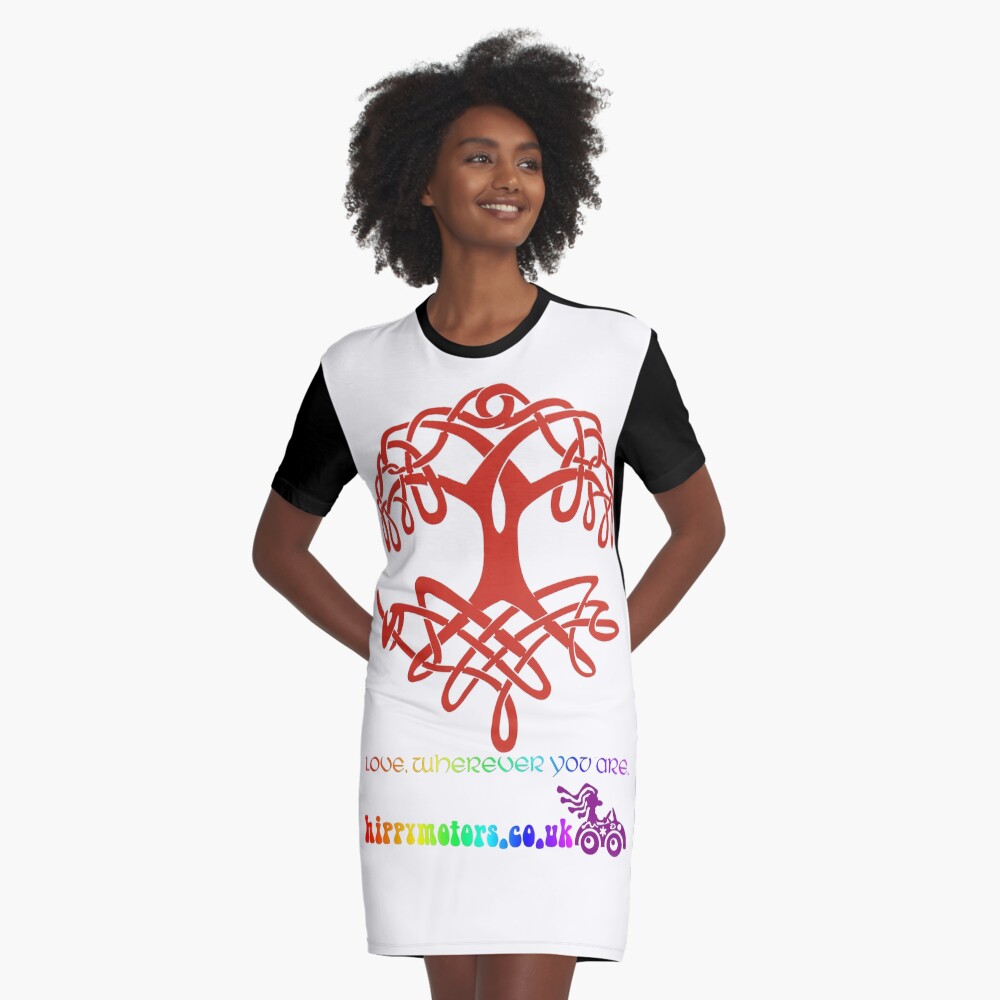 Celtic Tree of Life Graphic T-Shirt Dress