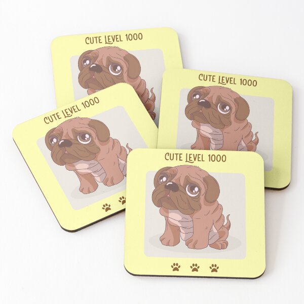 Item preview, Cute Level 1000 / Cute Pug Puppy / Dog Lover / Dog Person / Pug Lover designed and sold by RedBoyShop.