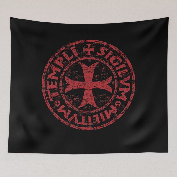 Item preview, Templar Knight Seal Cross Didtressed Symbol Medieval Warrior  designed and sold by TopTeeShop.