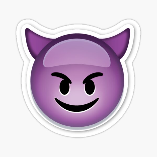 Smiley Teufel Aufkleber Devil Emoji Sticker Böse Mädchen Satan Shocker JDM DUB