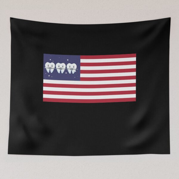Item preview, Funny Kids Dentist Orthodontics 4th of July Dental humor designed and sold by Akmloza.