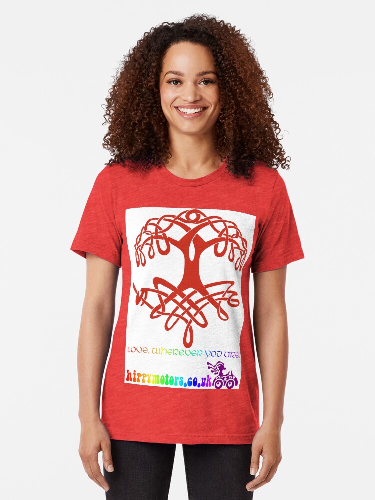 Alternate view of Celtic Tree of Life Tri-blend T-Shirt