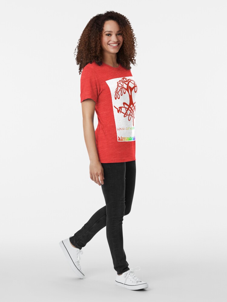 Alternate view of Celtic Tree of Life Tri-blend T-Shirt