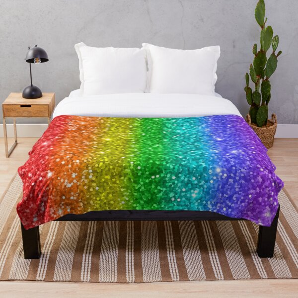 Sparkling Rainbow Throw Blanket