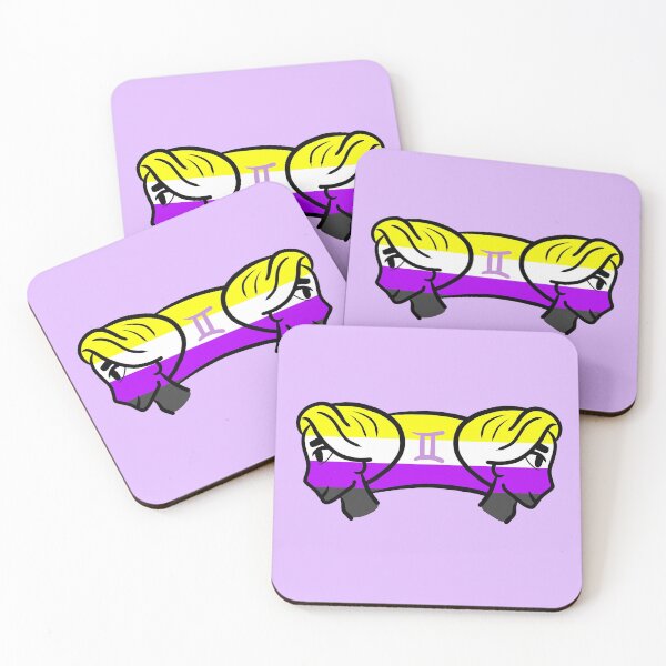 Item preview, Gemini Non-Binary Pride (Version 8) designed and sold by TomeOfCartoons.