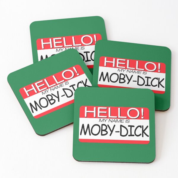 Item preview, "HELLO! MY NAME IS MOBY-DICK" NAME TAG designed and sold by WOOFANG.