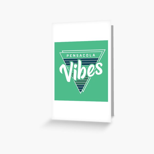 Retro Vibes - Green Greeting Card