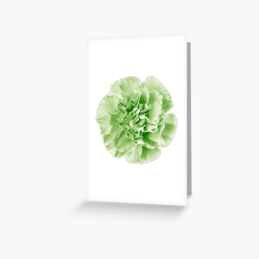 Oscar Wilde Inspired Green Carnation Design Greeting Card For Sale By Lilmissmorrison Redbubble