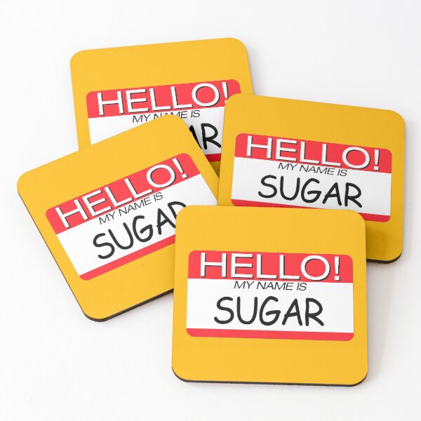 Item preview, "HELLO! MY NAME IS SUGAR" NAME TAG designed and sold by WOOFANG.