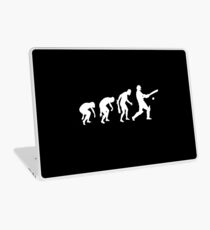 evolution of cricket t-shirt Laptop Skin