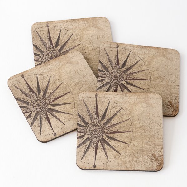Item preview, Compass Discovery Voyage Age Old World Map  designed and sold by madeinatlantis.