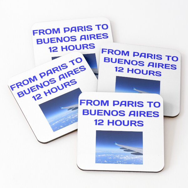 Item preview, T-shirt from Paris to Buenos Aires 10 hours designed and sold by Axel20.