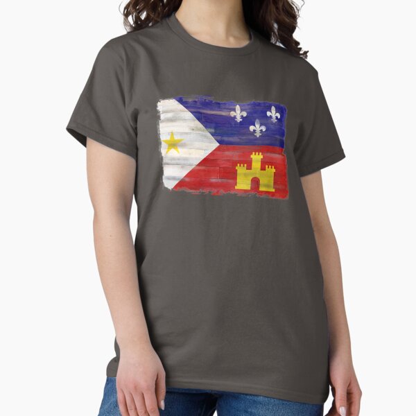 Item preview, Acadian Flag Distressed.  designed and sold by BL3Designco.