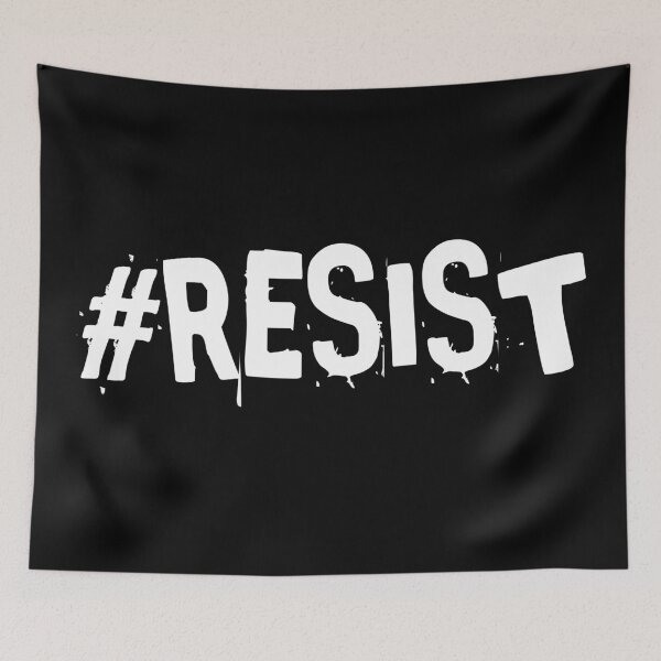 Item preview, #RESIST splatter designed and sold by JusticeFaction.