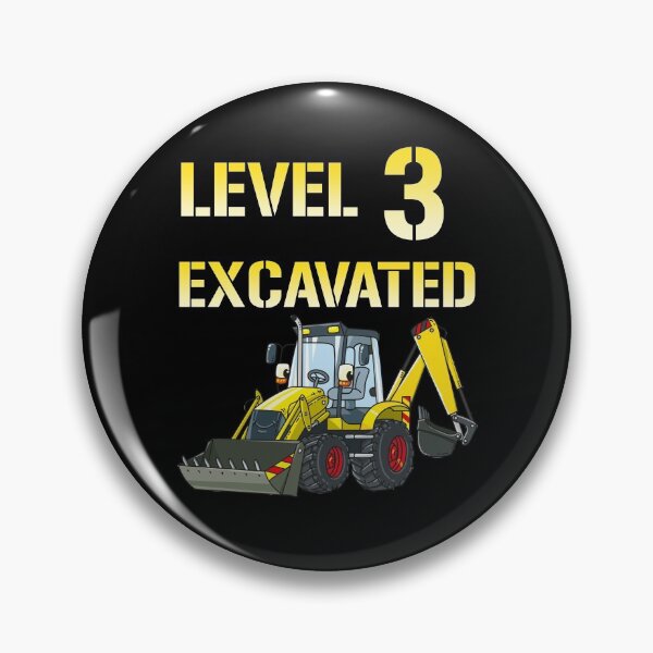 Item preview, Kids 3rd Birthday Boy Excavator Digger Outfit 3 Yr Old Bday Gift Level 3 Excavated Funny Excavator Birthday designed and sold by FunnySunny T-Shirts.