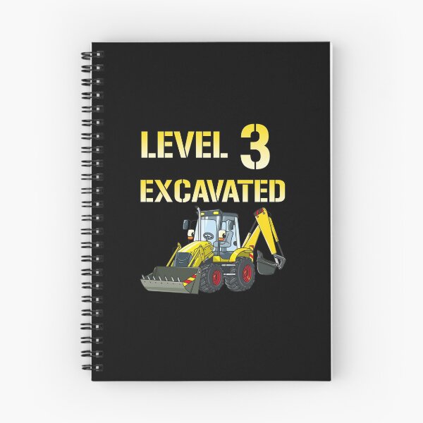 Item preview, Kids 3rd Birthday Boy Excavator Digger Outfit 3 Yr Old Bday Gift Level 3 Excavated Funny Excavator Birthday designed and sold by FunnySunny T-Shirts.